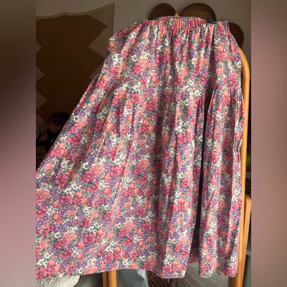 Floral Maxi Skirt-no brand/handmade